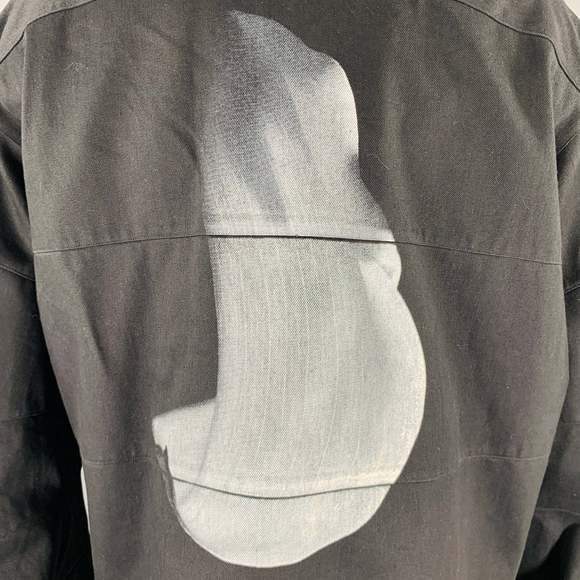 ALMOSTBLACK One  Black Hand Painted Cotton Oversized Sport Coat - Picture 4 of 7